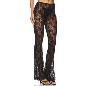 Superdown Black Lace Flare Pants